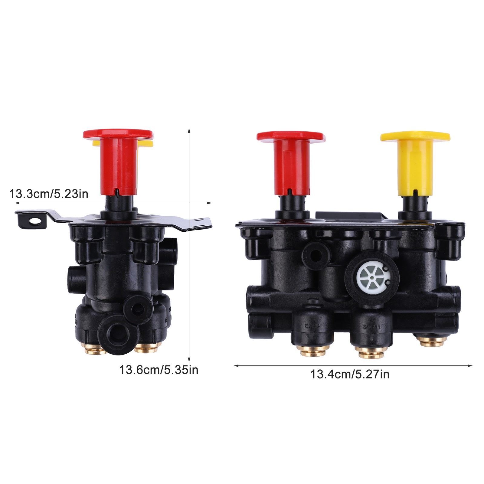 24340522 Dash Control Brake Valve for Volvo VNL Air Brake Control Valve 5-Ports