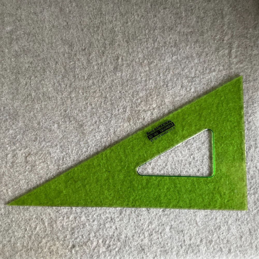 Lot/8 Vtg Drafting Templates RapiDesign Large Circles Lettering Guide Triangle