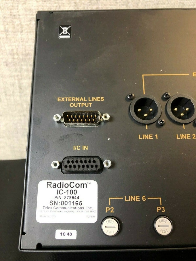 Telex RadioCom IC-100, 6-Channel Source Assign Panel