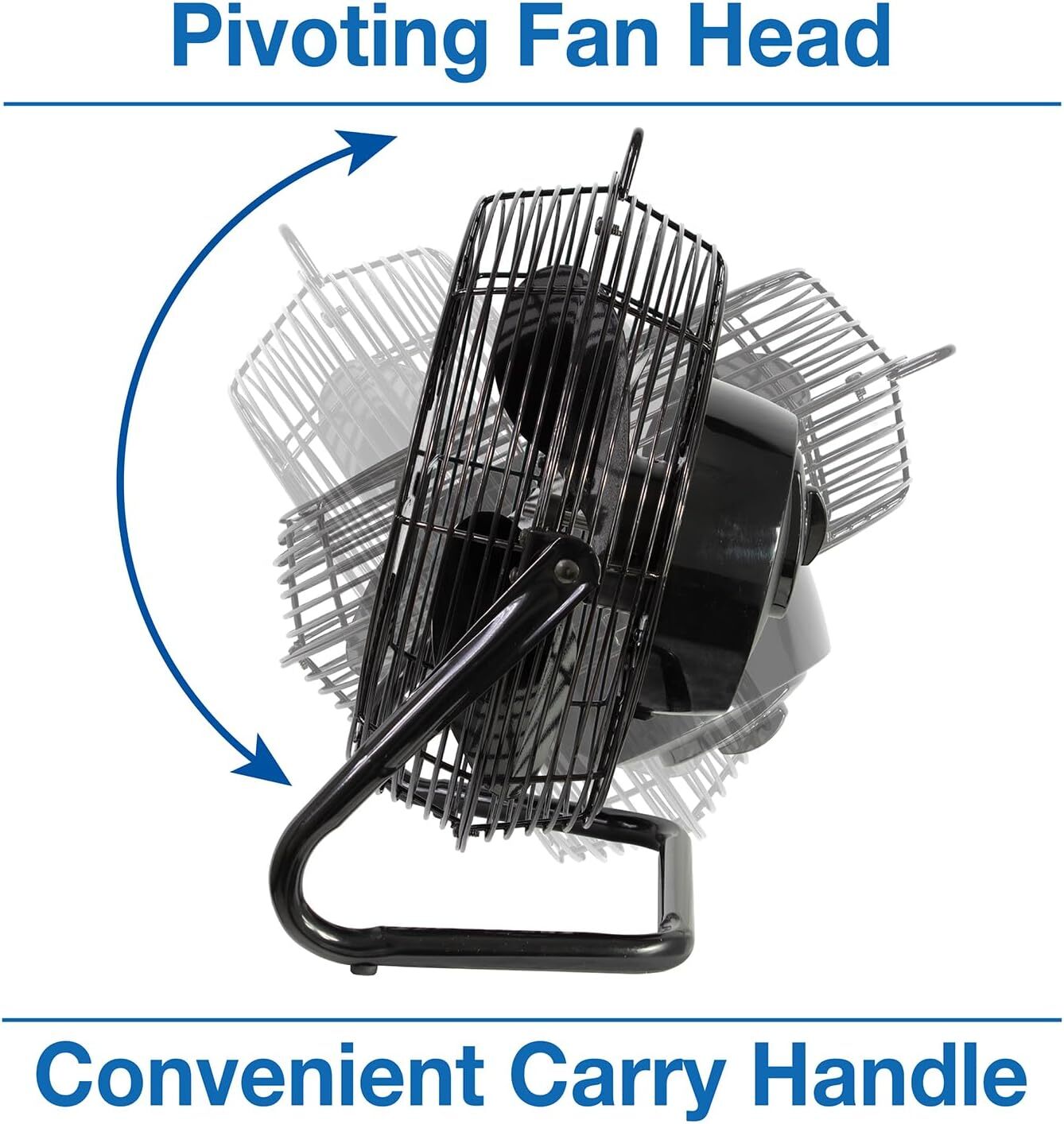 Air King 9212 12-Inch Industrial Grade High Velocity Pivoting Floor Fan , Black