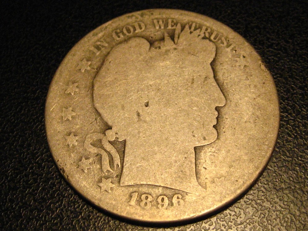 1896-S 90% Silver Barber Half Dollar KEY DATE