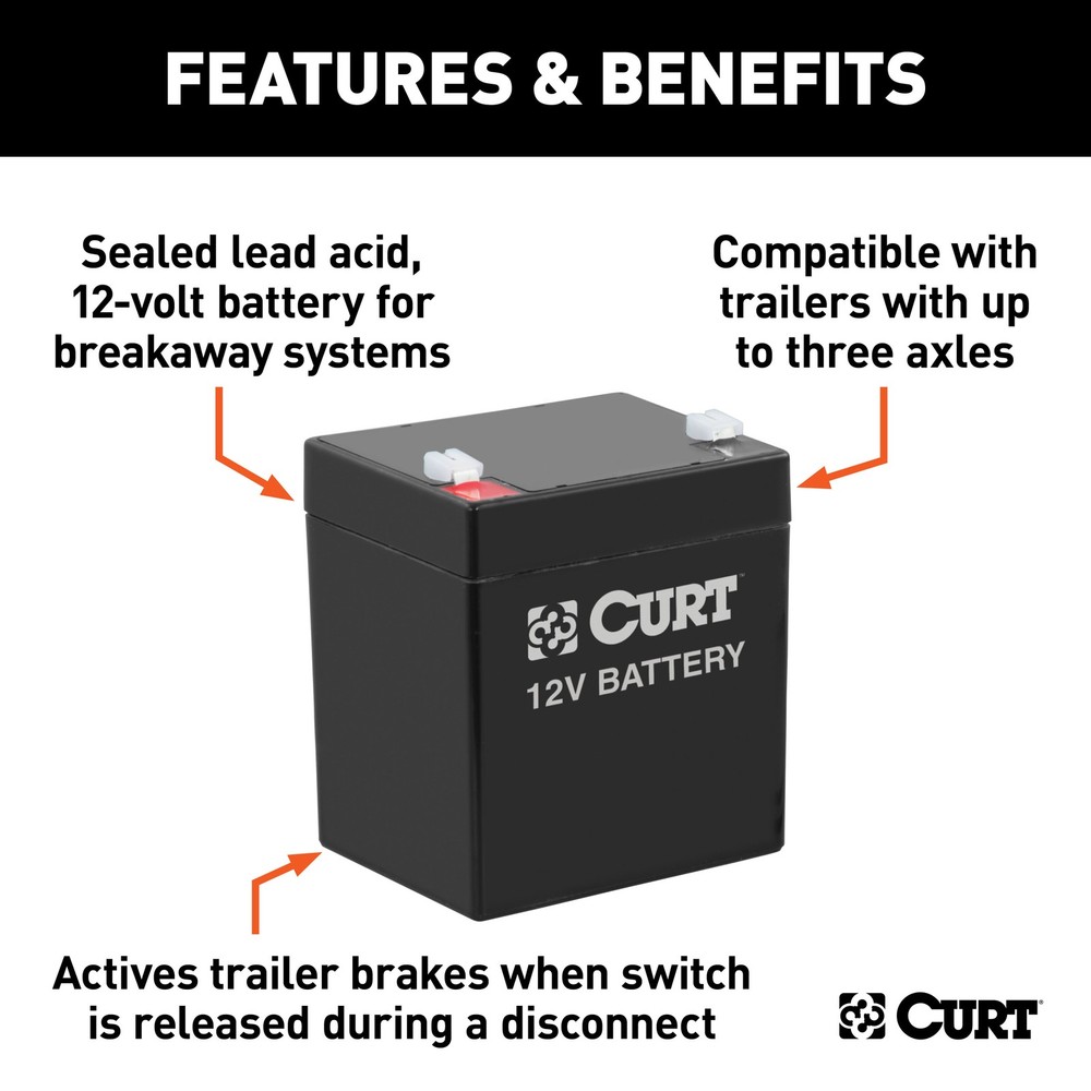 CURT Trailer Breakaway Battery 52023