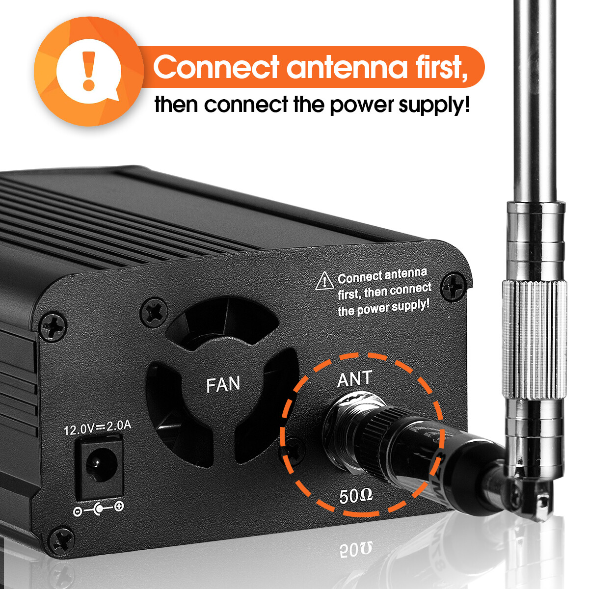 7W Wireless FM Transmitter for Church Long Range Stereo Broadcast Station Radio