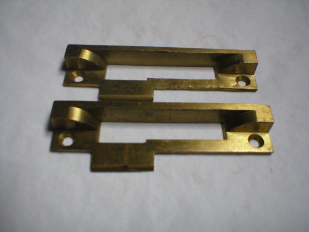 Antique Solid Brass Offset Striker Plate
