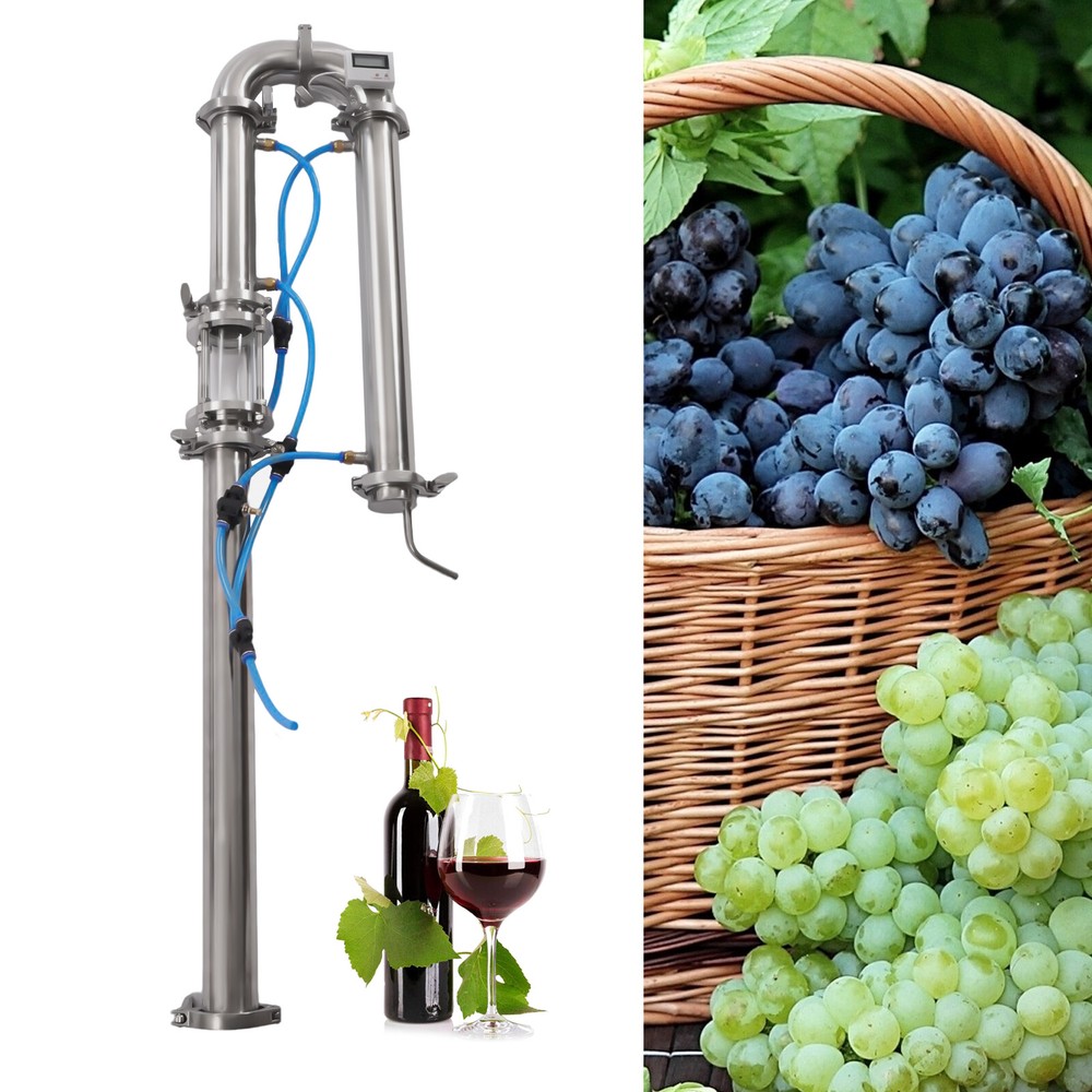 2" Still Moonshine Reflux Distilling Column Brew Bear Wine Making Tool Stainless