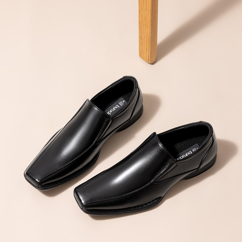 US Mens Oxford Shoes Slip On Loafers Square Toe Business Wedding Dress Shoes