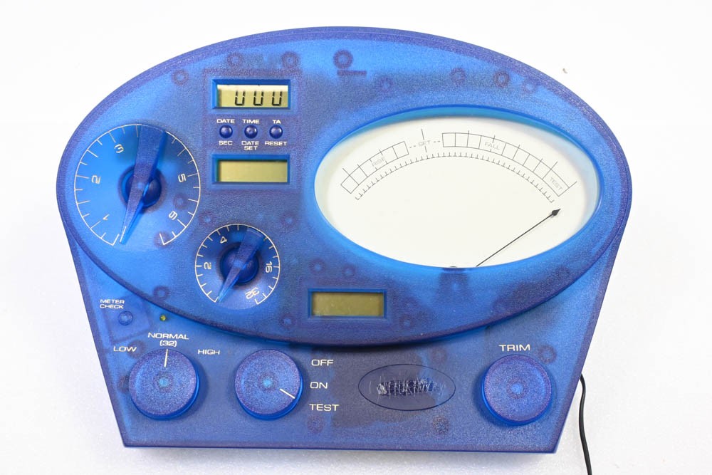 Scientology Mark Super VII Quantum E-Meter Hubbard Electrometer Translucent Blue