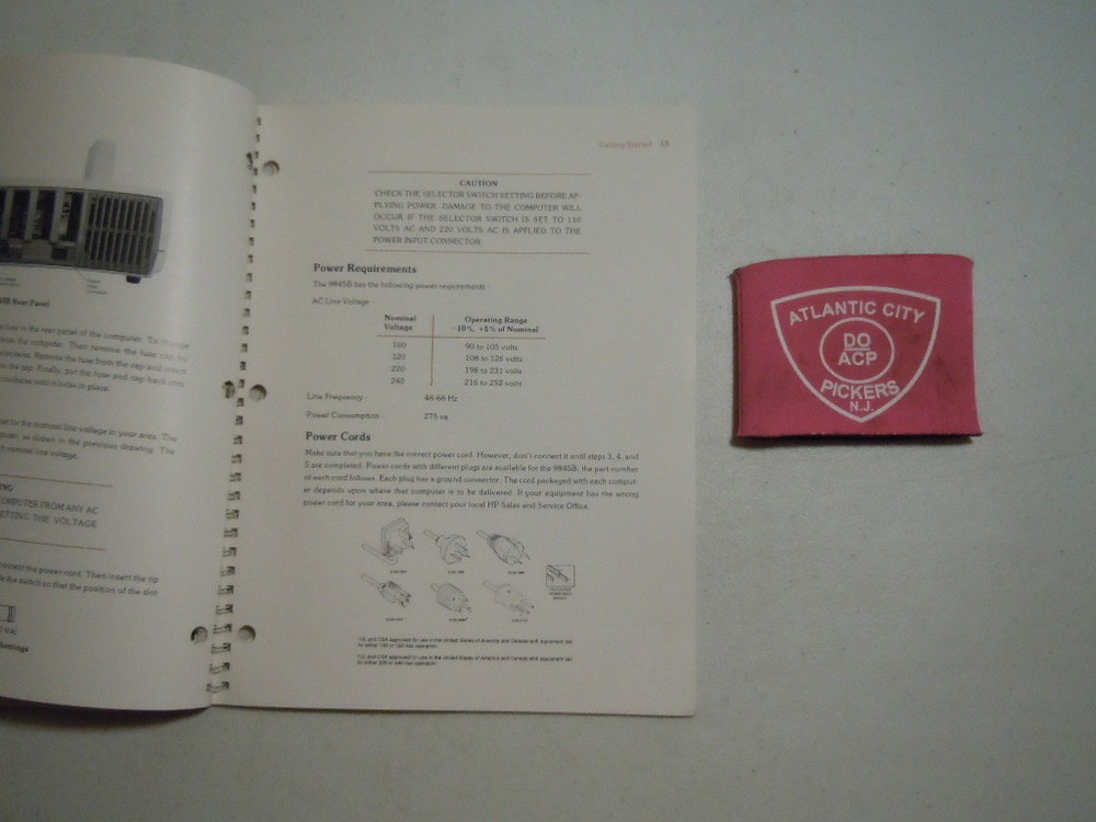 HEWLETT PACKARD SYSTEM 45B DESKTOP COMPUTER OWNER'S MANUAL