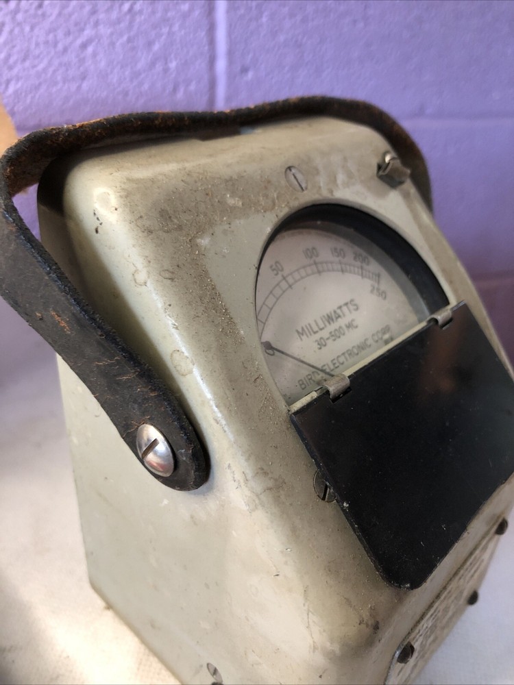 Bird Electronic Corp Wattmeter Milliwatts Model 6250