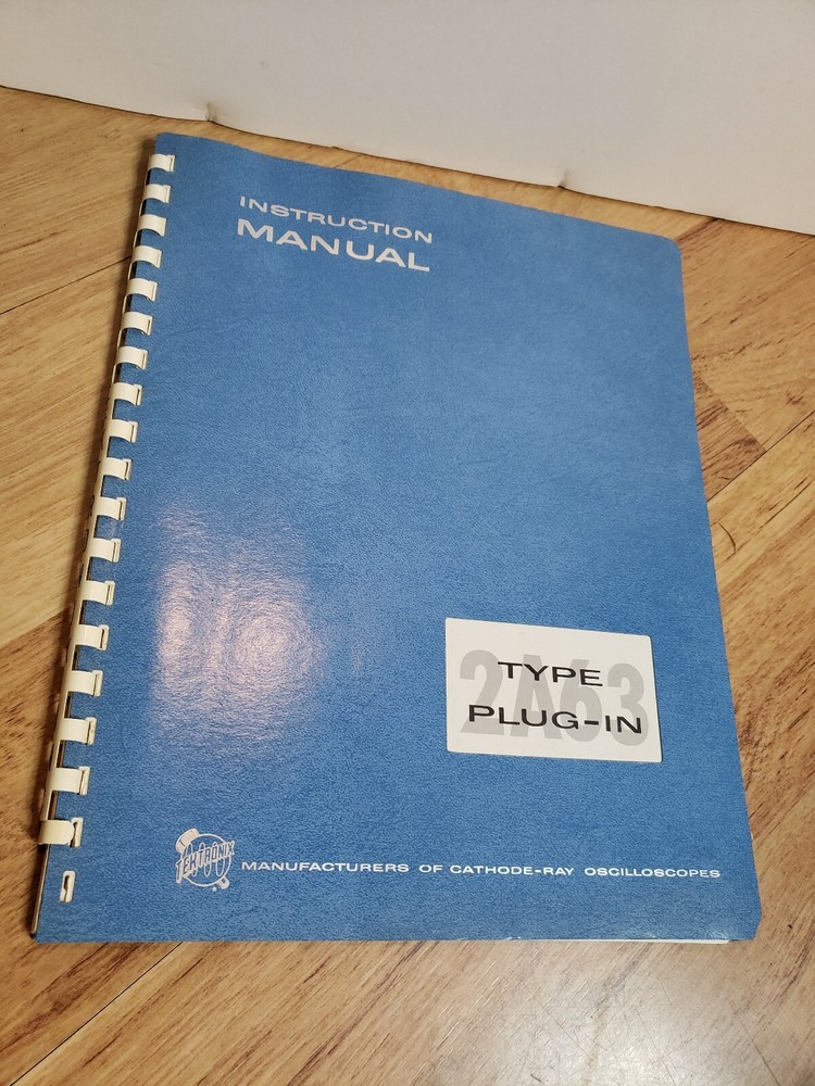Tektronix Instruction Manual 2A63 Type Plug-in