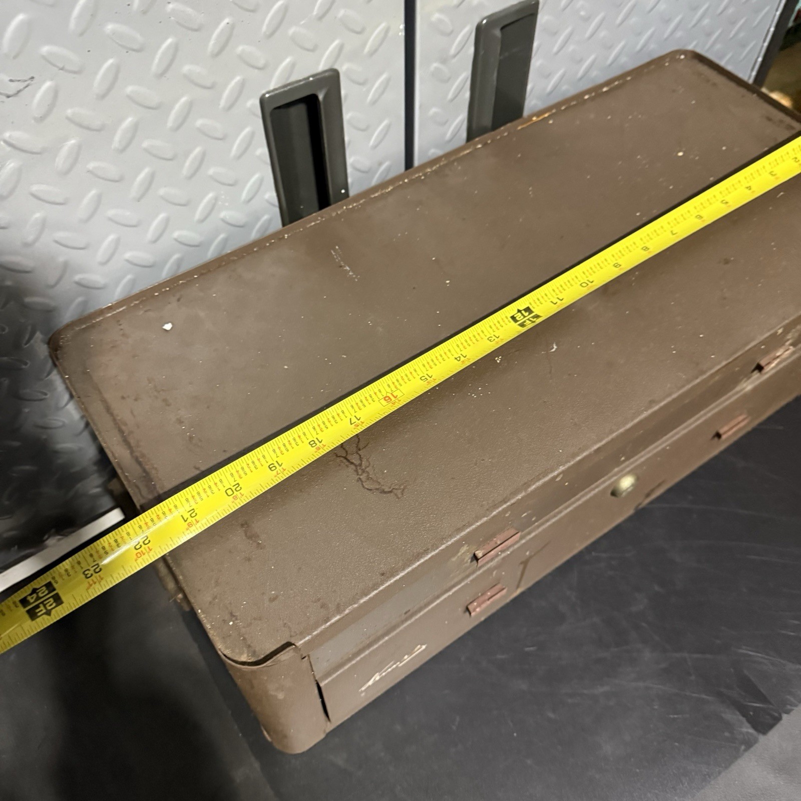 Kennedy MC-22 Machinist Tool Chest 2 Drawer Metal Toolbox USA VINTAGE Industrial