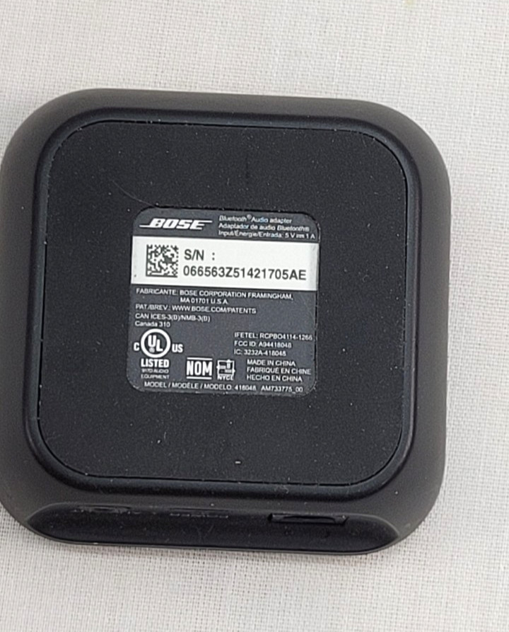 Bose Bluetooth Audio Adapter 418048 With Power Supply Fully Tested And Working