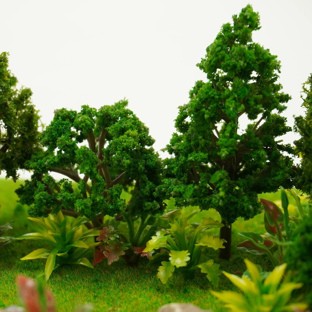 88pcs Model Trees Mixed Miniature Plants Model Train Scenery Architecture Tre...