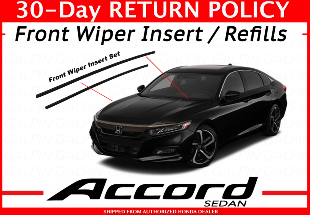 🔥Genuine OEM Honda Accord 4dr Wiper Insert Pair Front 2018 - 2022 Inserts Set