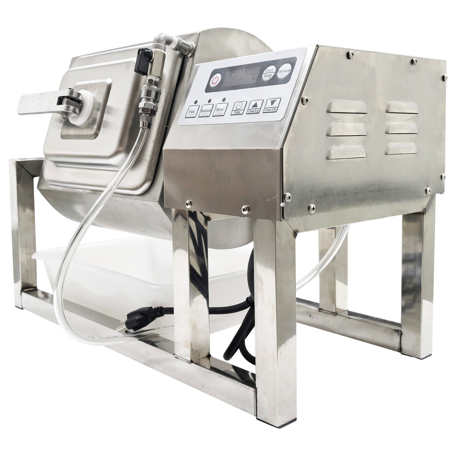 15L Electric Food Marinator Circular Rotatable Marinating Machine Vacuum Meat Tu