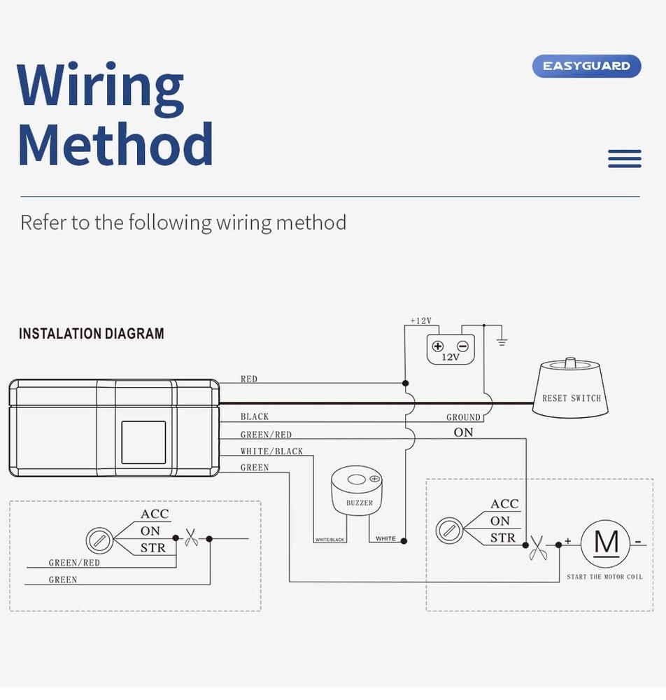 EASYGUARD IM002 Car Immobiliser System with Engine Automatic Lock/Unlock...