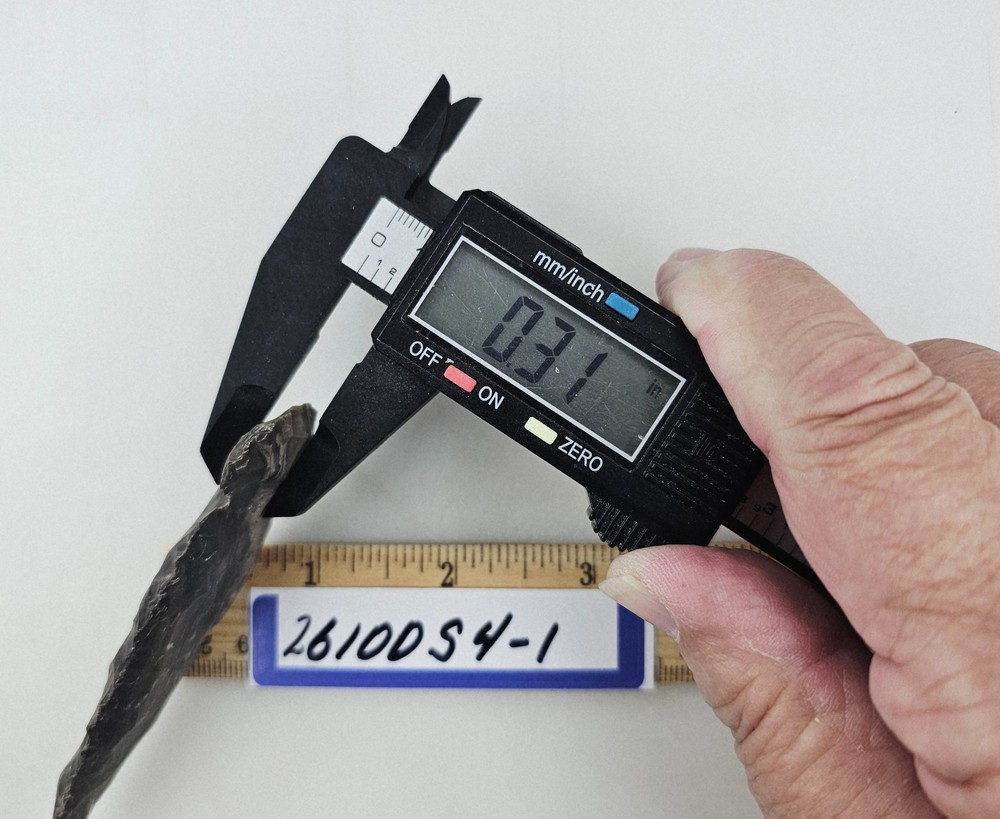 4" Spearhead - Lance Head - Drill Point - Hand Knapped Agate