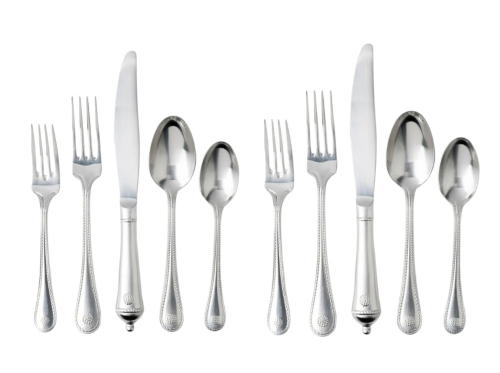 Juliska Berry & Thread Bright Satin Flatware 2 Five Piece Setting