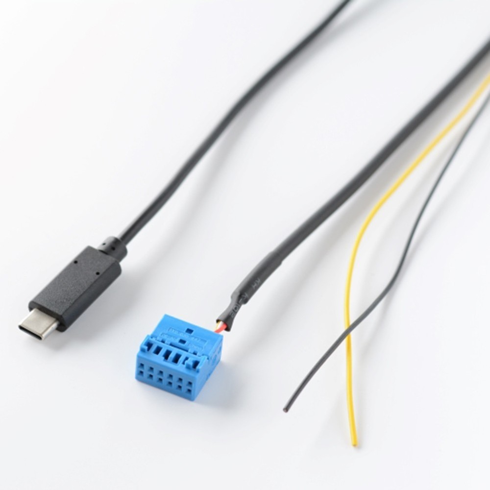 For golf 6 Car Audio Interface Charging + AUX Audio Input Black ABS Material