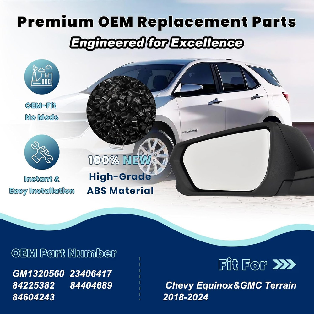 Side Mirror Assembly Replacement, Left Side Mirror Assembly Replacement, Right S