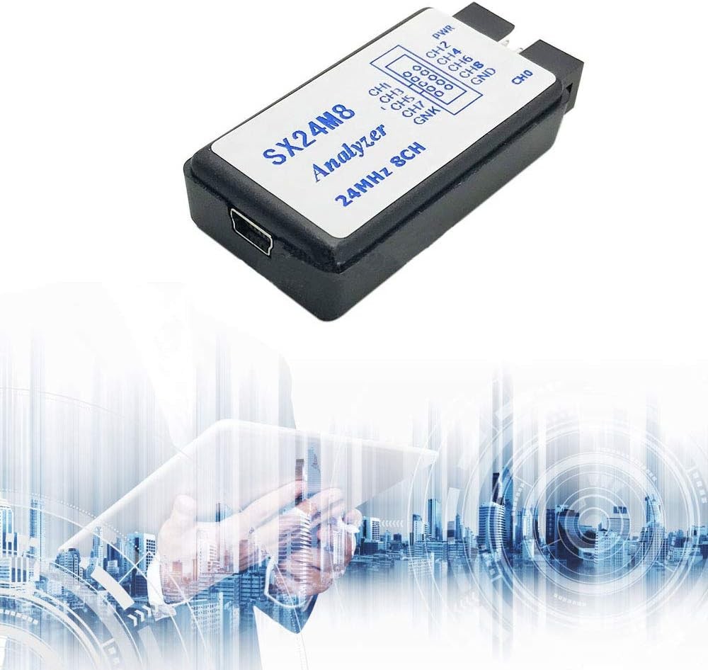 1Set USB Logic Analyzer Device Set Cable 24MHz 8CH 8 Channel UART...