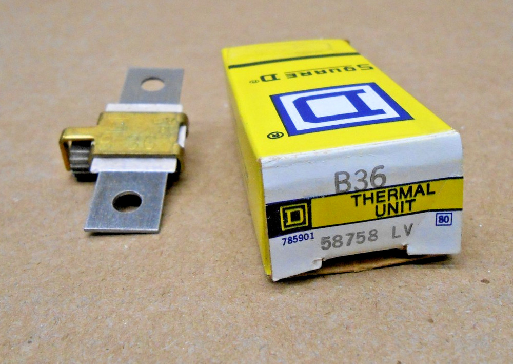 NEW SQUARE D B36 THERMAL OVERLOAD RELAY HEATER ELEMENT COIL UNIT (4 AVAILABLE)