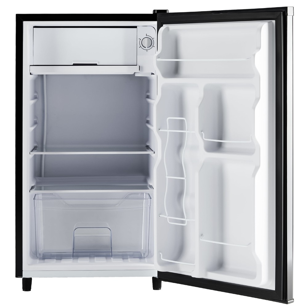 HOMEFLA Single Door Mini Refrigerator, 17.7" Width, with Separate Freezer