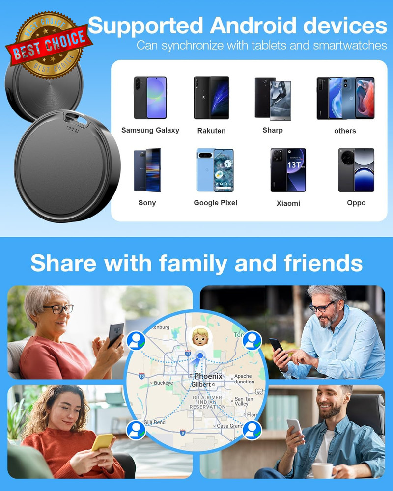 Air Tags for Android,Air Tags-4 Pack Android,Android Tracker Tags,2 Year Battery