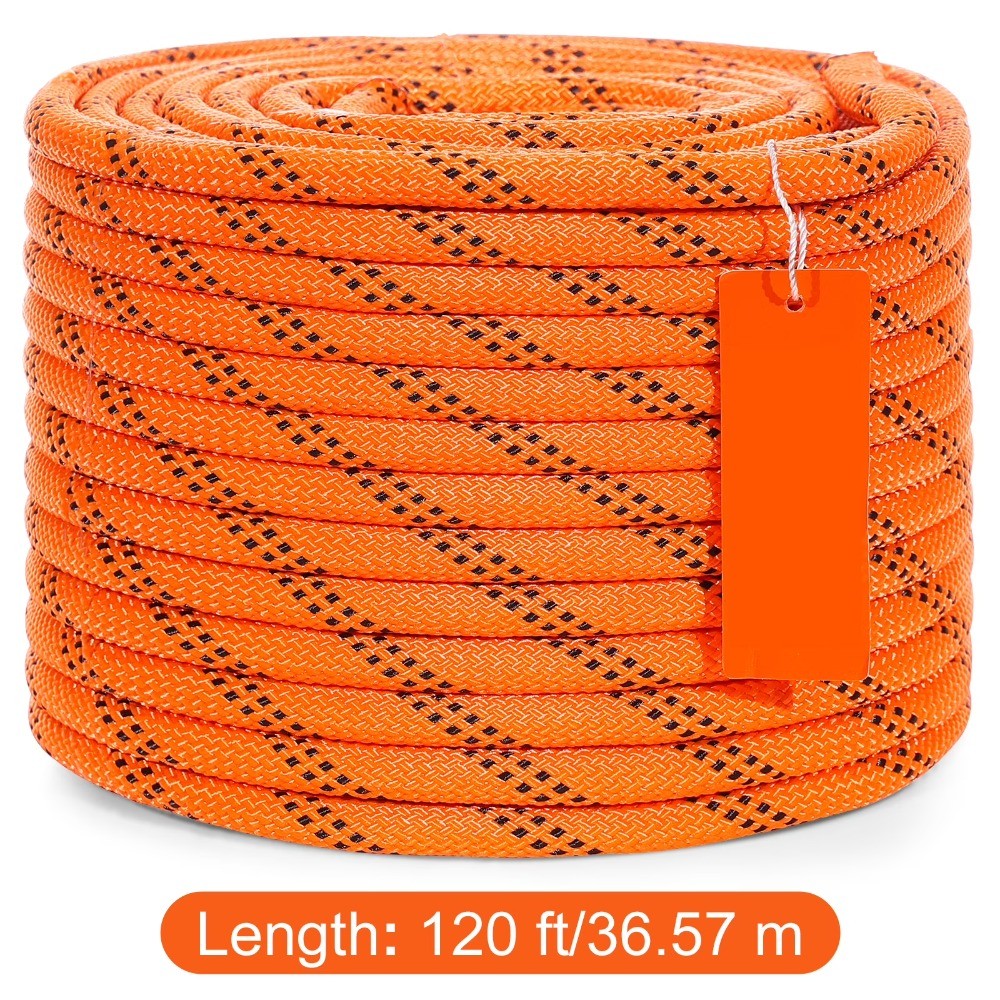 Arborist Tree Climbing Rope Double Braid Polyester 3/8" x 120' 48-Strand