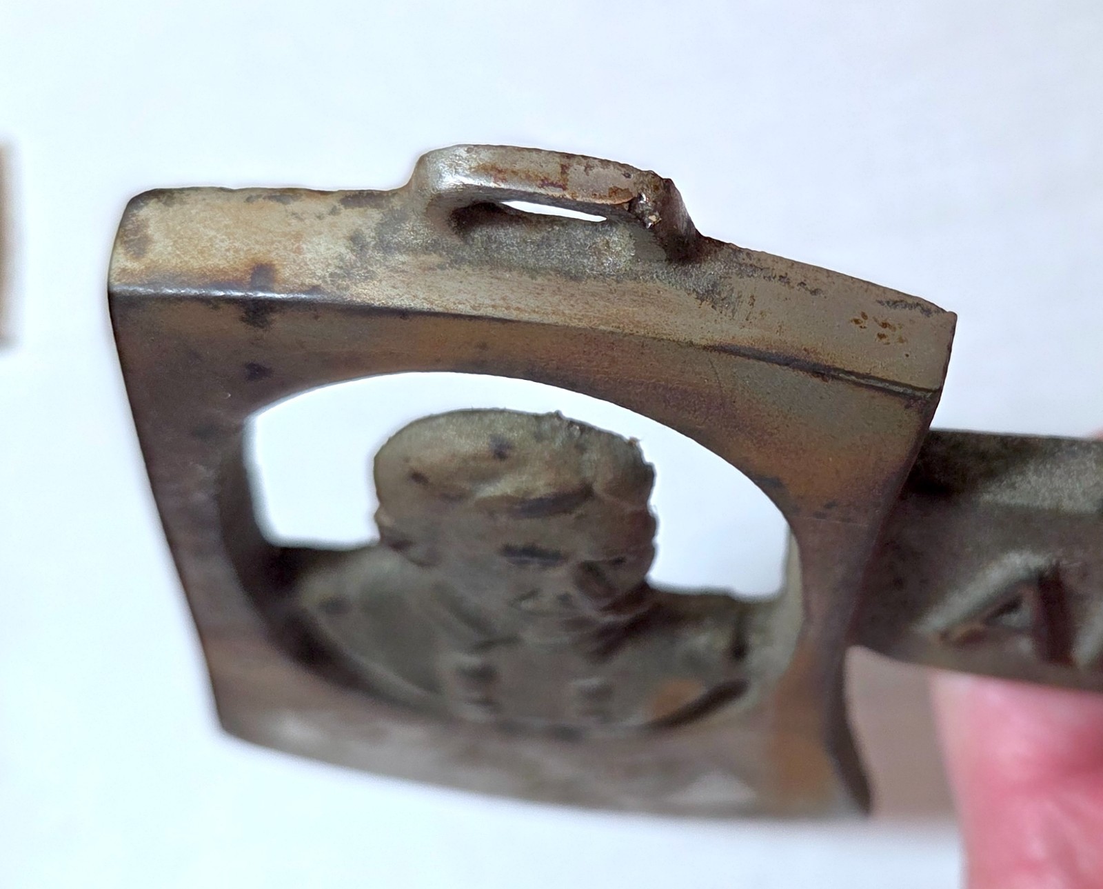 1898 Admiral Dewey Hero of Manila, cast iron souvenir axe hatchet SAW