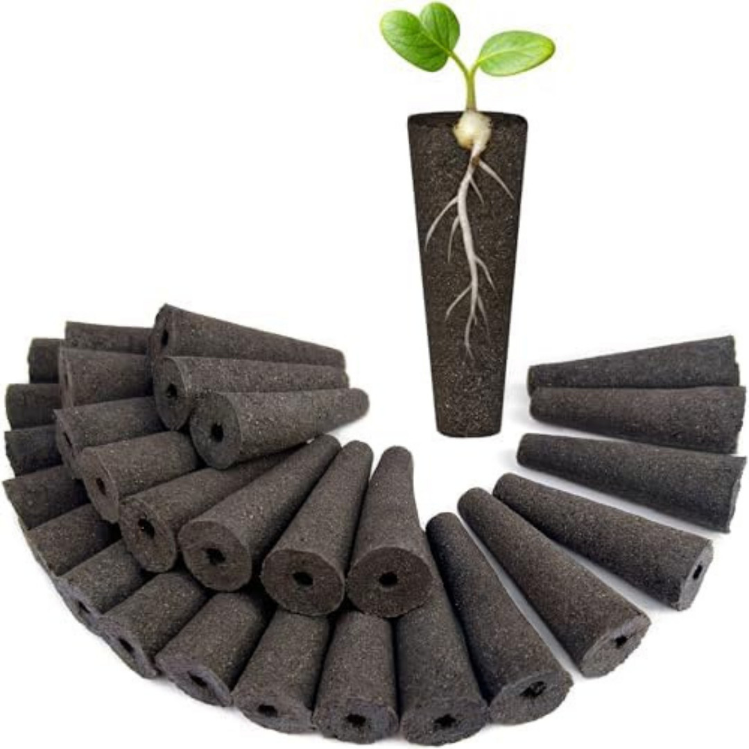 60-Pack Hydroponic Seed Pods for AeroGarden, Peat Sponges for Indoor Garden