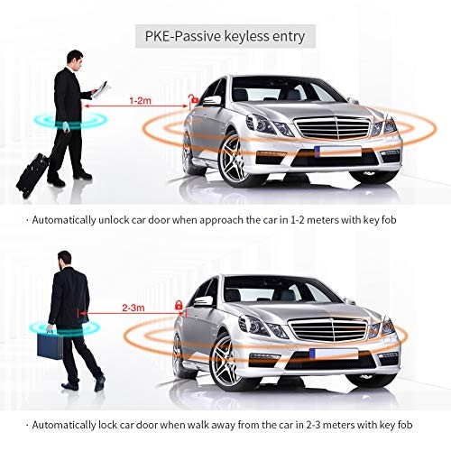 EC003NV-NS PKE Passive Keyless Entry Car Push Star Button Remote Engine Start
