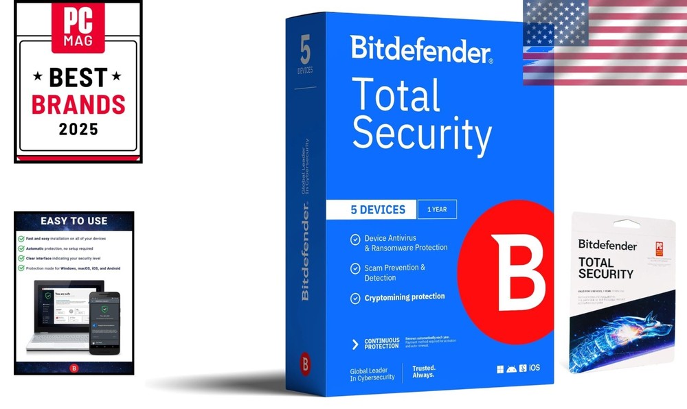 Ultimate 2025 Antivirus Package: 5 Device Subscription with Eco-Friendly Code