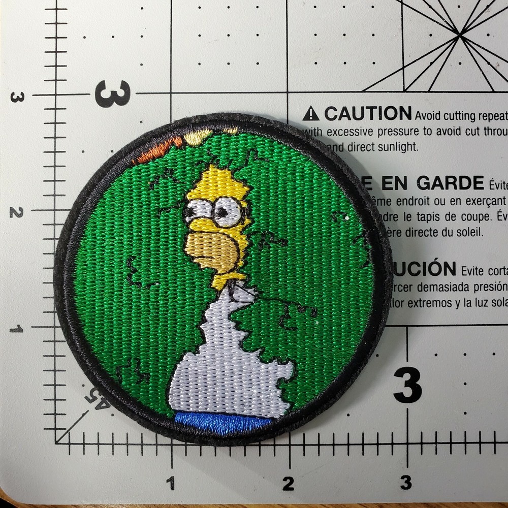 The Simpsons Homer Simpson Patch 2 3/4 inch
