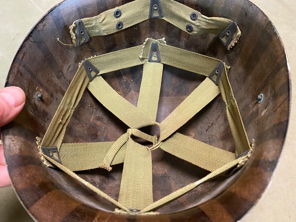 ORIGINAL WWII US ARMY M1 HELMET LINER-FIRESTONE