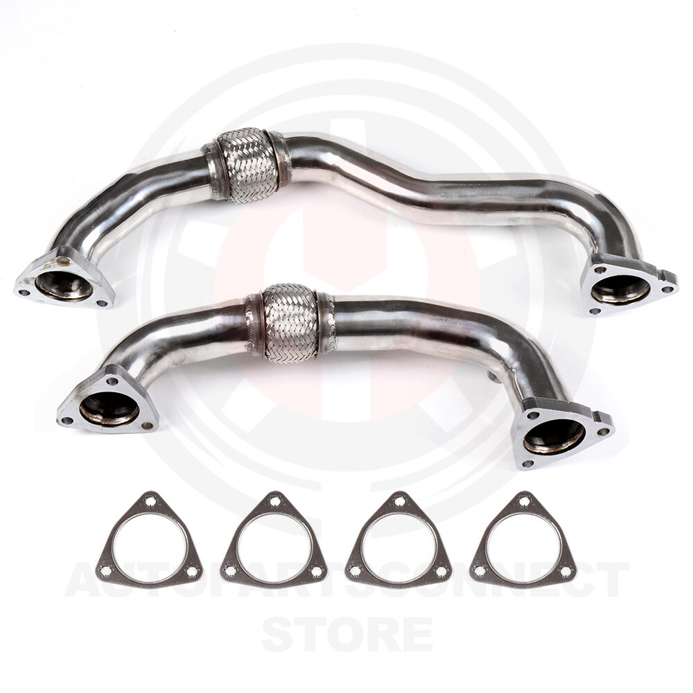 For Ford F-250 F-350 F-450 6.4L 2008-2010 Heavy Duty Polished Up Exhaust Pipe