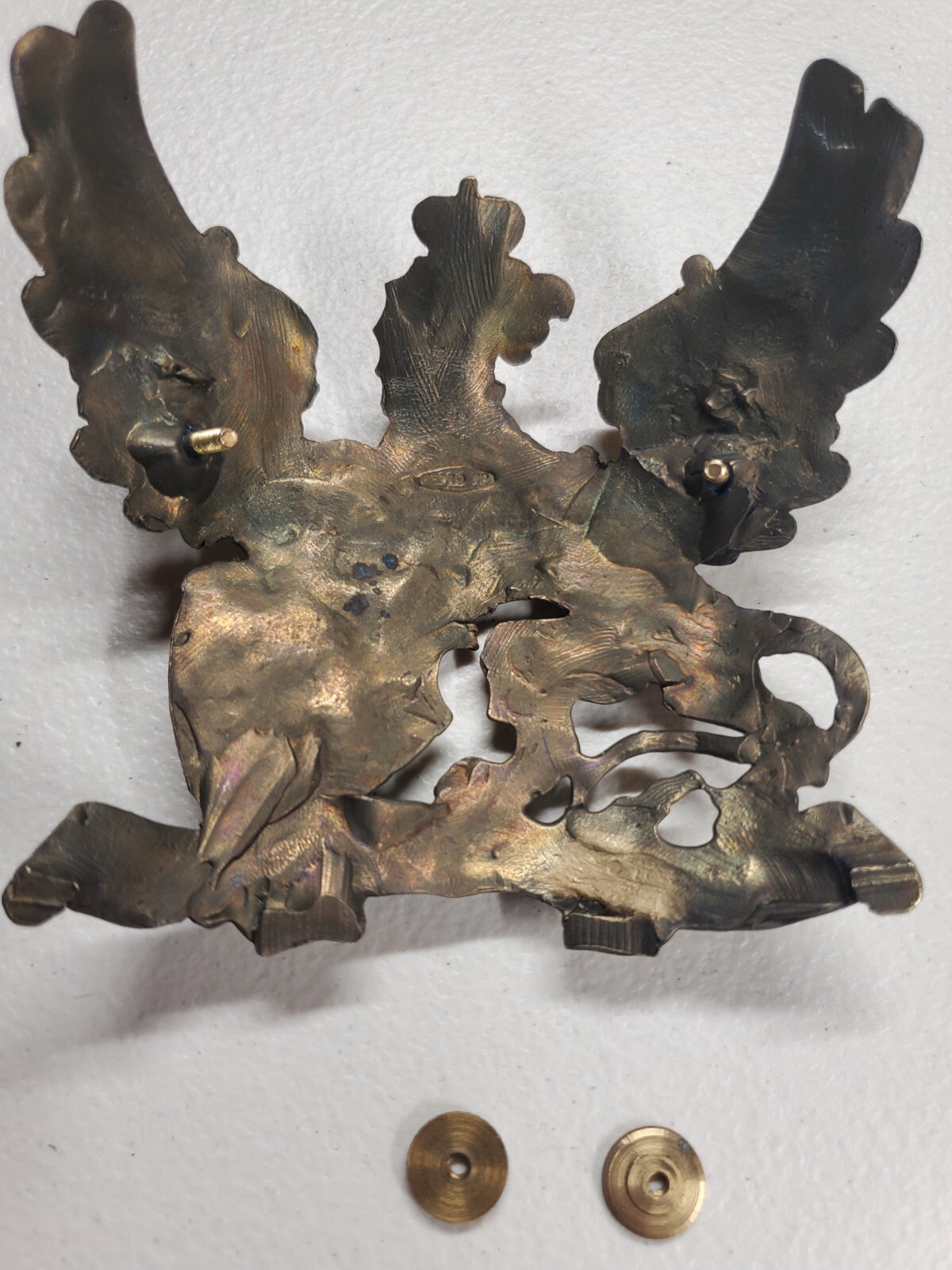 WWI Reproduction Baden Pickelhaube Helmet Plate with Brass Finish