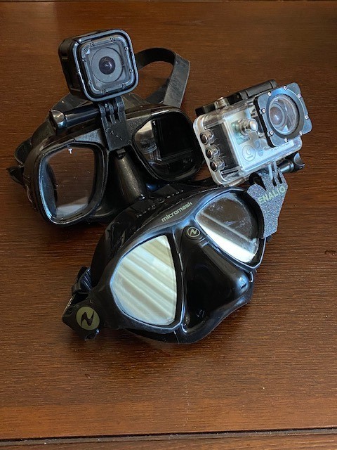 Micromask gopro mount insta360 dive mask mount
