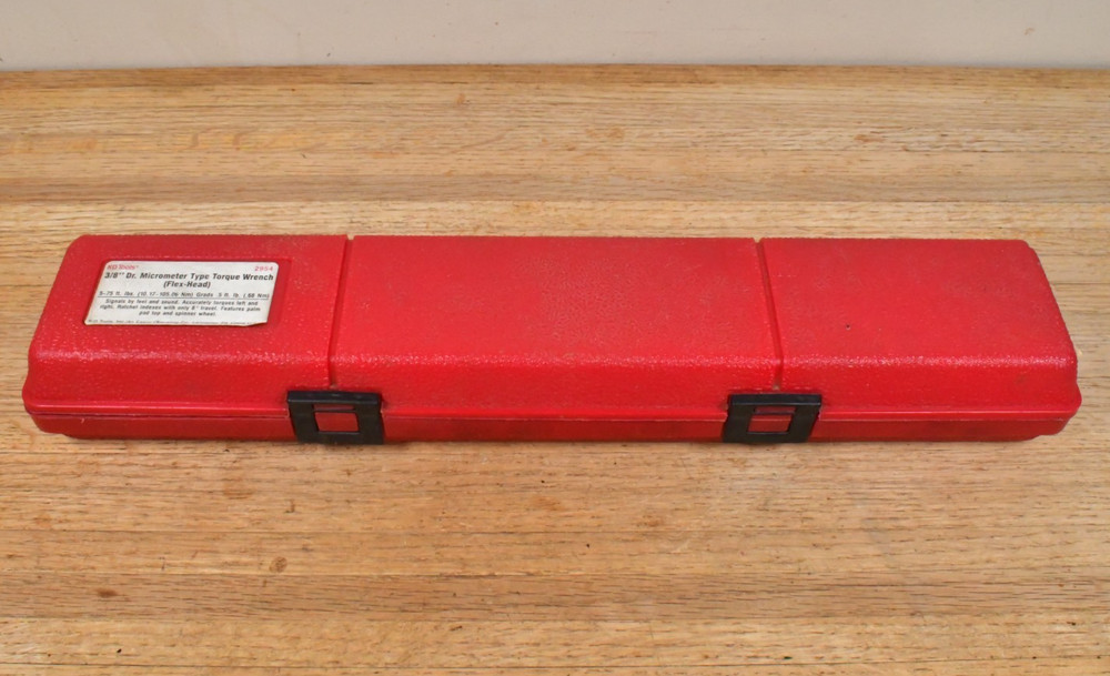 K-D Tools 3/8" Drive Micrometer Type FLEX-HEAD Torque Wrench Made in USA