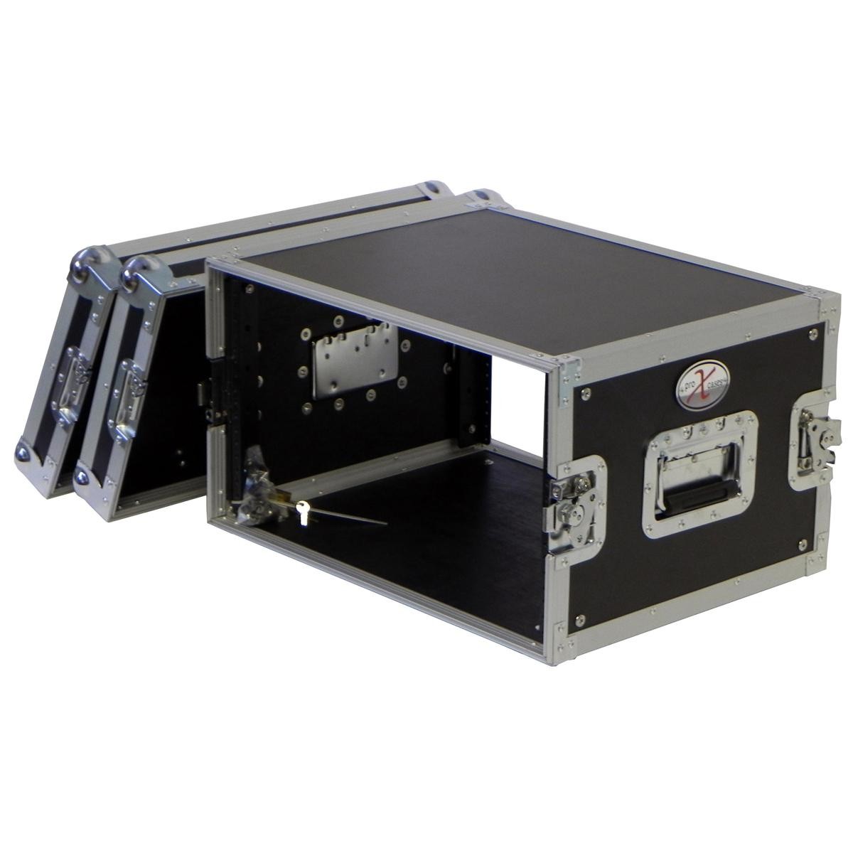 ProX X-6UE ATA-300 Style 6U Deluxe Effects Dual Rail Rack Case with Handles, 14"