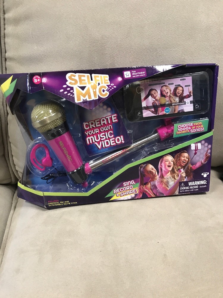Selfie Mic Selfie Stick Microphone Sing Record Share Fun Gift