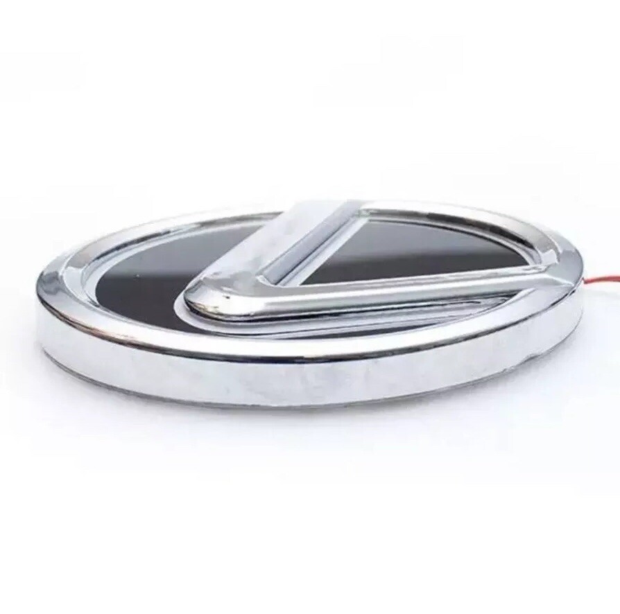 Lexus White 4D LED Emblems Logo 125mm LS270 RX450h CT200 EX250 IS250 IS350 ISF