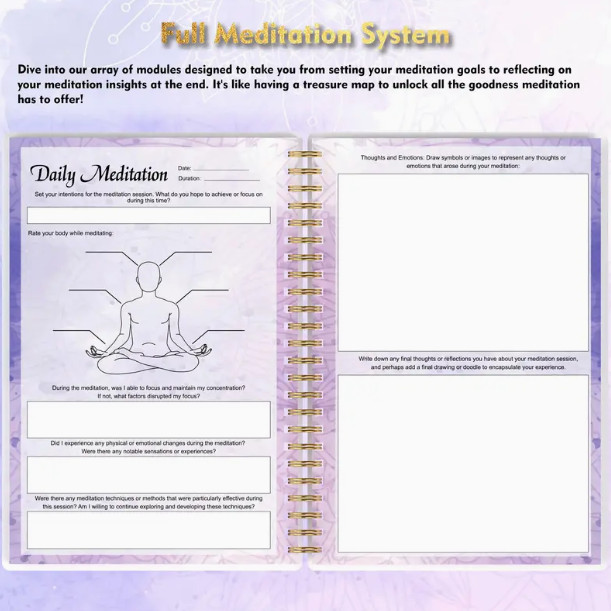 Meditation Journal Workbook Notebook A5 New