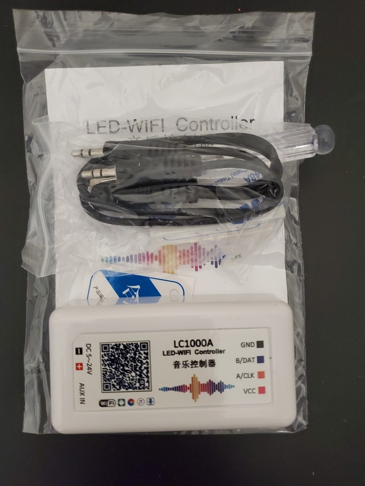 LC1000A Wifi LED Music Controller With Mic For WS2811 LED Pixel Panel Strip APP