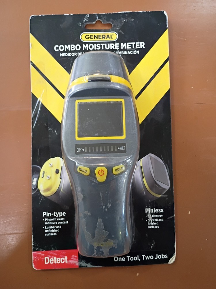 General Tools Combo Pin & Pinless Moisture Meter, Water Damage & Mold Detection