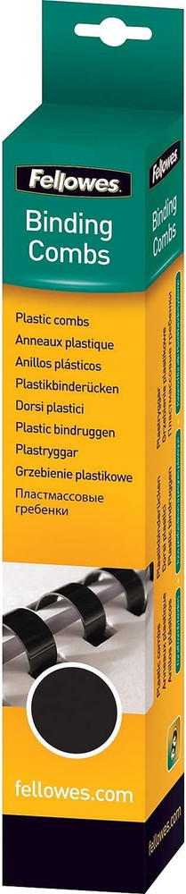 Plastic Comb Binding Spines, 1/4 Inch Diameter, White, 20 Sheets, 100 Pack (5237
