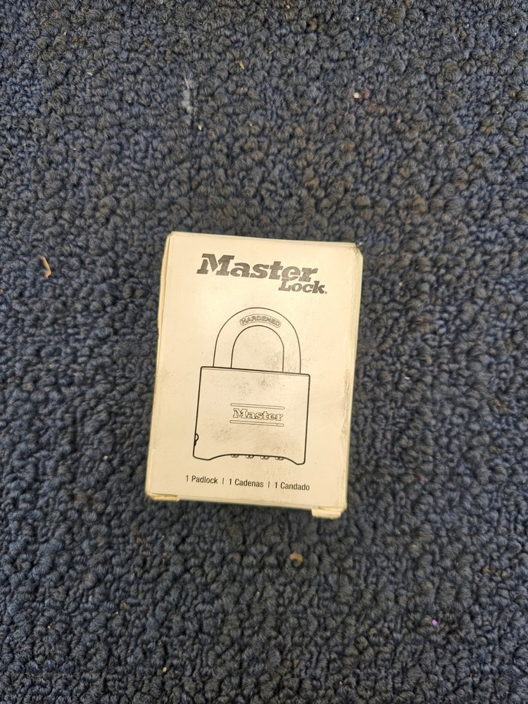 Master Lock 175: Combination Brass Padlock 4 Digit Resettable
