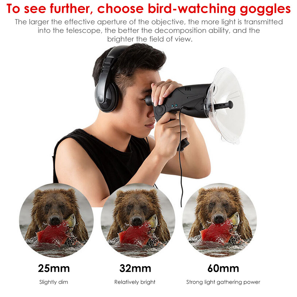 100m Parabolic Sonic Listening Device Spy Bionic Ear sound Microphone Amplifier