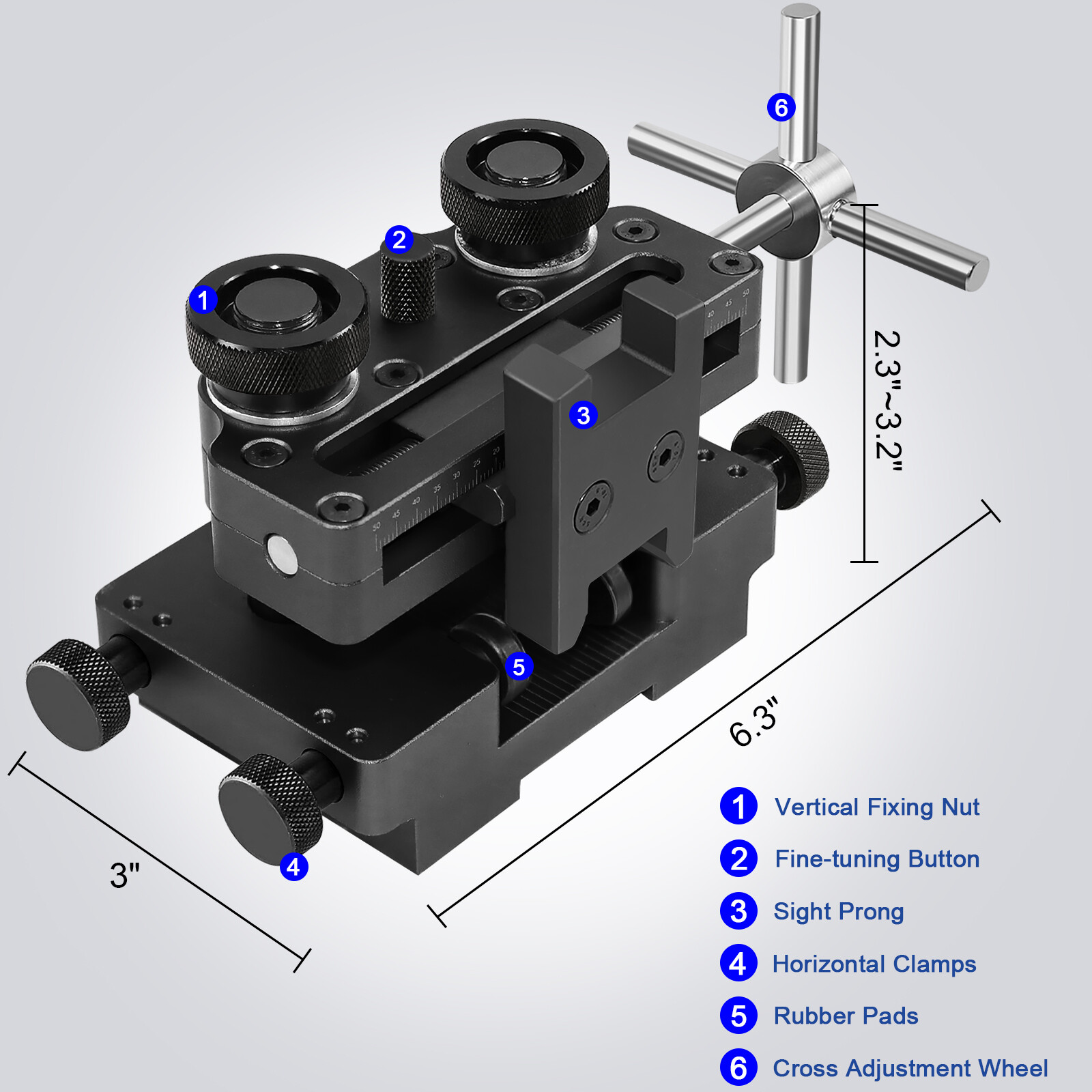 LOSCHEN Handgun Front or Rear Sight Pusher Tool for 1911 Glock Sig Universal BK