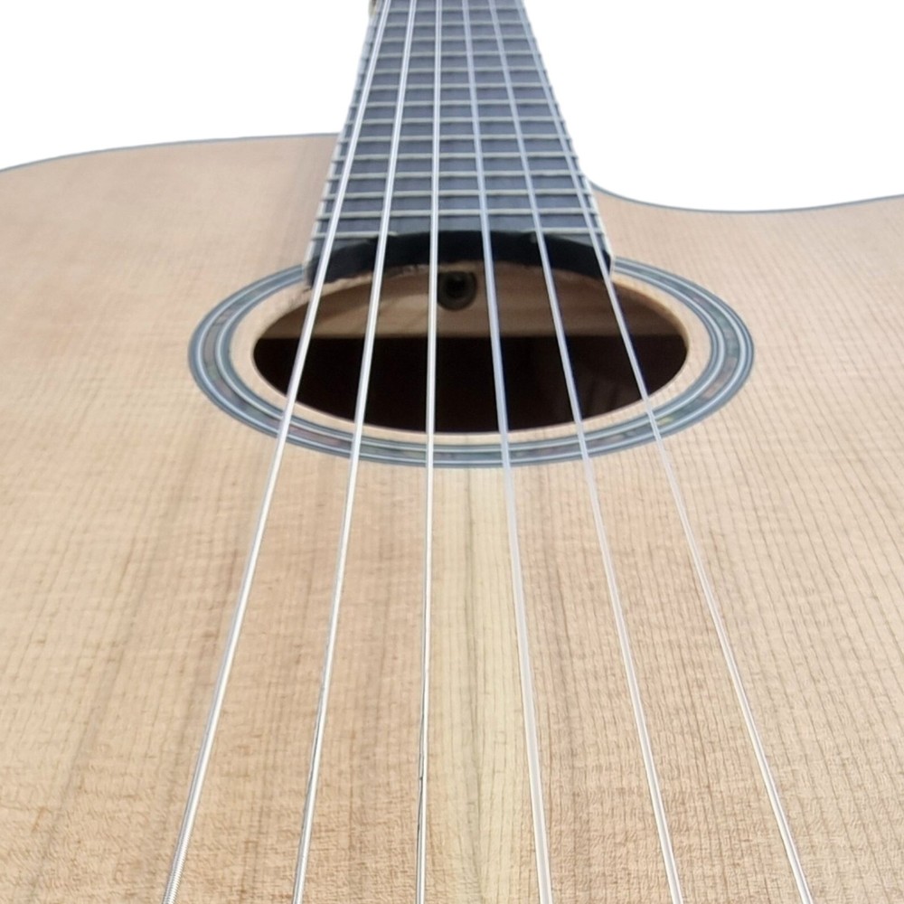 Haze Matte C551BCEQSM Solid Top Thin Body Arched Back Classical Guitar